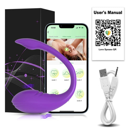 Wireless Bluetooth G Spot Dildo Vibrator for Women APP Remote Control