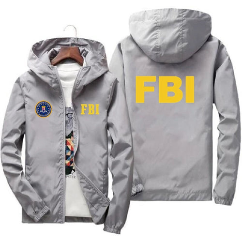 2024 New Men's Jacket High Quality FBI Printed Outdoor Sports Jacket