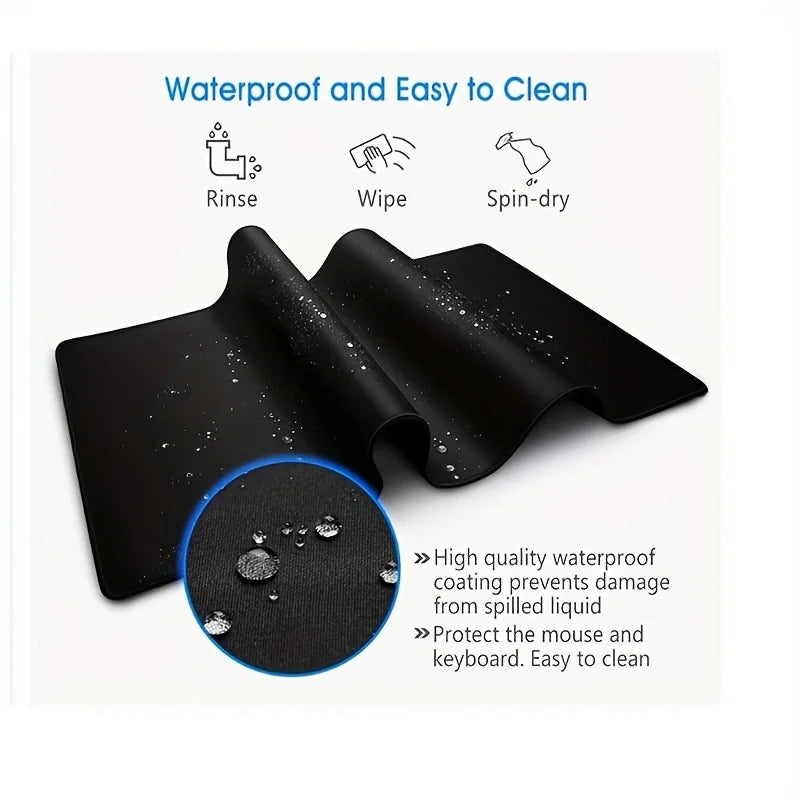 1Pcs Gaming Mouse Pad Large Keyboard Pad 31.5 x 11.8in Topographic