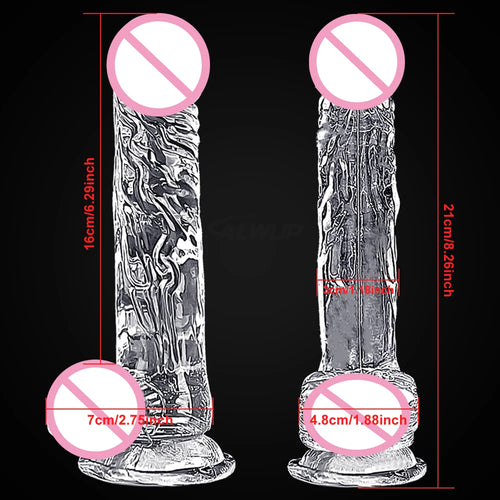 Cheap 4 Sizes Realistic Big Dildo Sex Toys For Women Anal Gay Soft