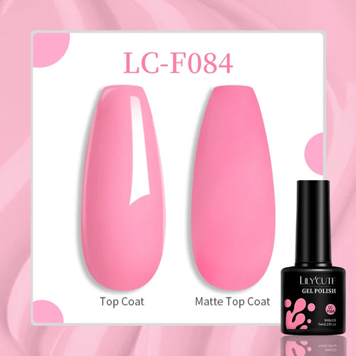 LILYCUTE 129 Colors 7ML Nail Gel Polish Nail Supplies Vernis Semi