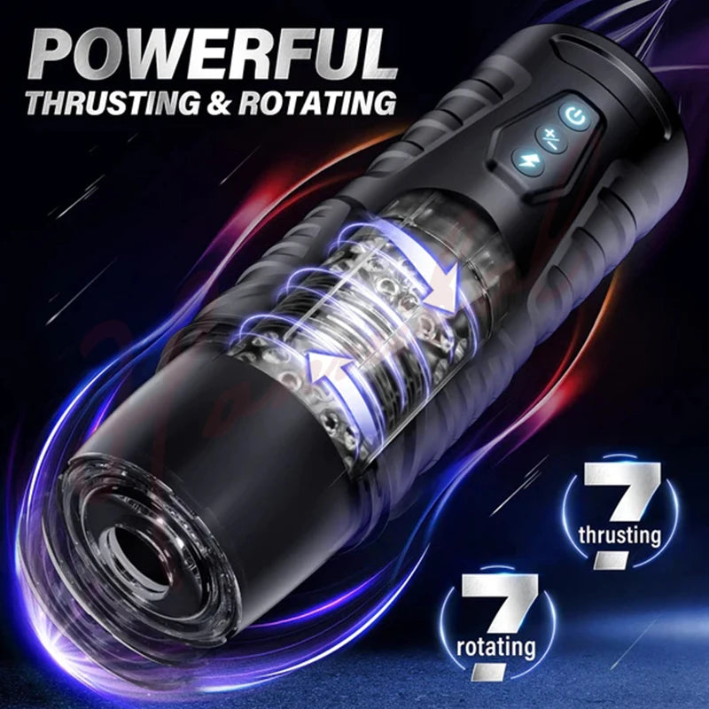 Hannibal Automatic Male Masturbator 7 Thrusting Rotating Modes