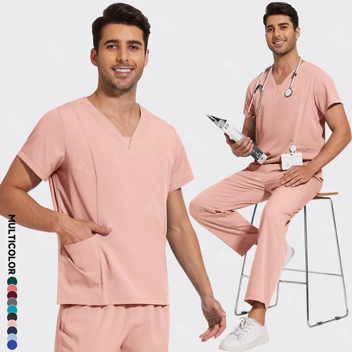 Newest Nursing Surgical Uniforms Woman Doctor Nurse Uniforms Men