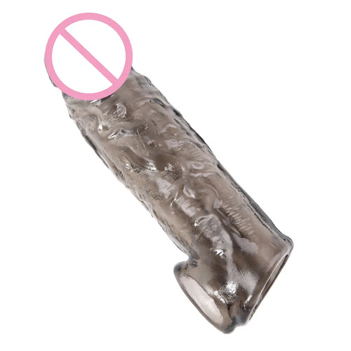 Reusable Penis Sleeve Extender Delay Ejaculation Penis Condoms