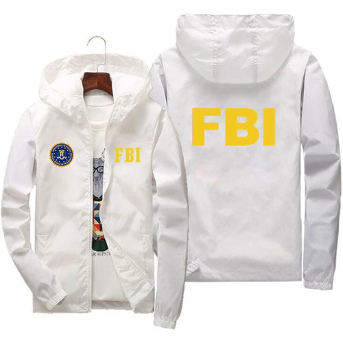 2024 New Men's Jacket High Quality FBI Printed Outdoor Sports Jacket