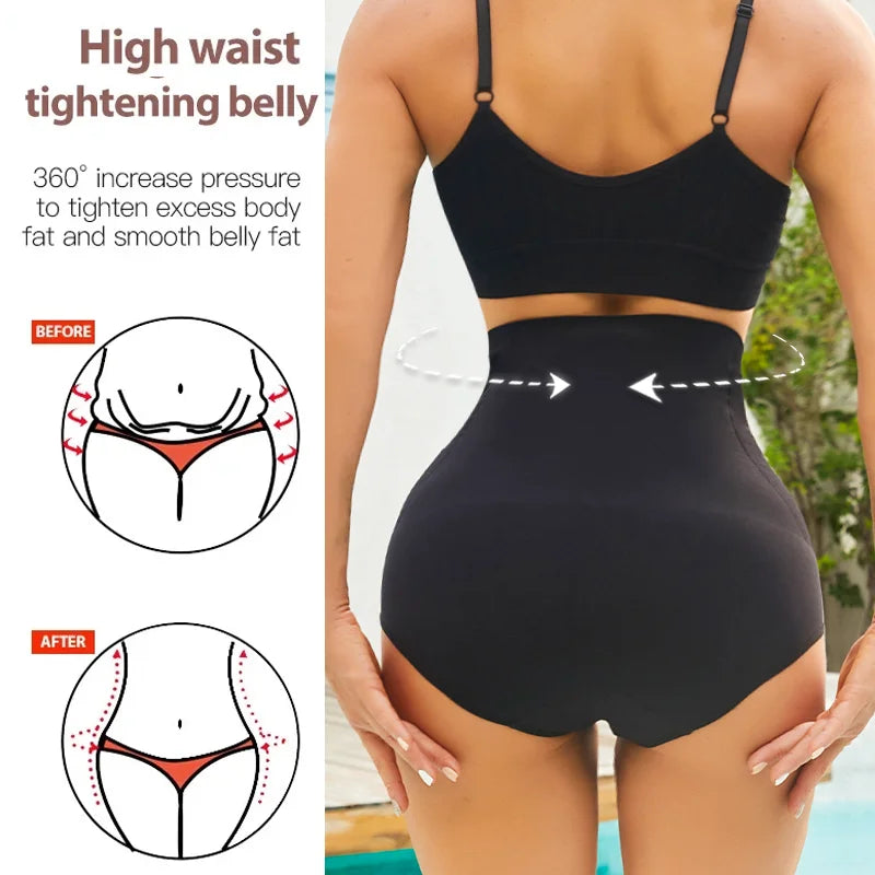 Slimming High Waist Tummy Control Panties Women Briefs Panty Shaper