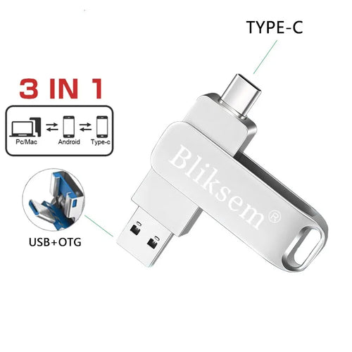 Bliksem TYPE-C Flash Drive OTG 32GB 64GB High Speed USB2.0 for