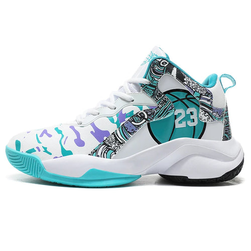 High-Top Unisex Basketball Shoes Men Women Cushioning Sneakers