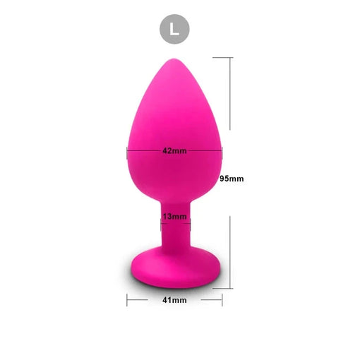 3 Size Silicone Butt Plug Anal Plug Unisex Sex Stopper Adult Toys for