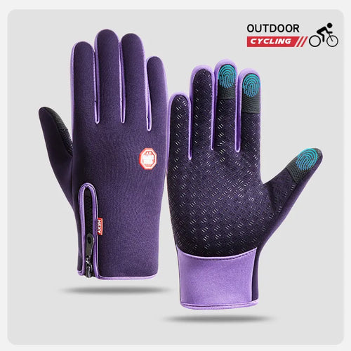 Men's Cycling Gloves Winter Touchscreen Warm Women Bicycle Gym Outdoor