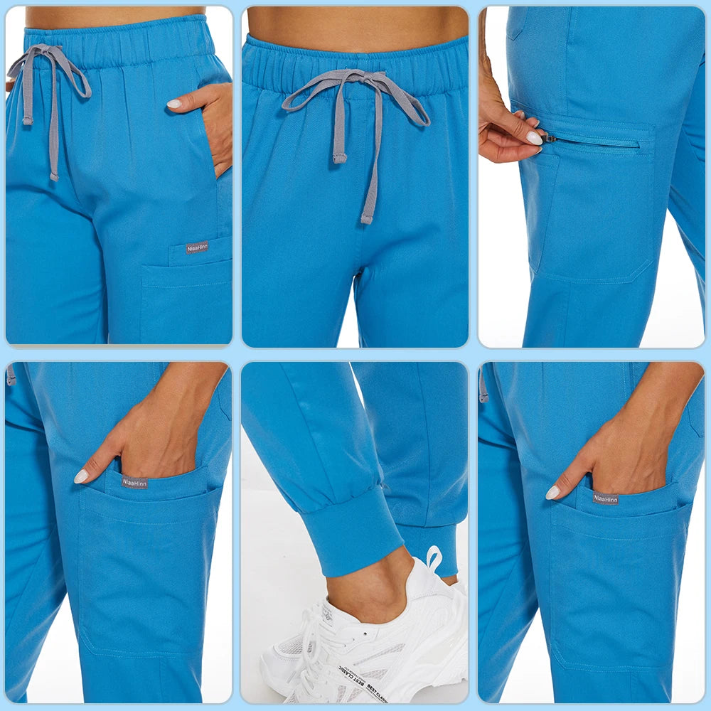 Hospital Doctor Nursing Set Unisex Wholesale Casual Jogger Suits Short