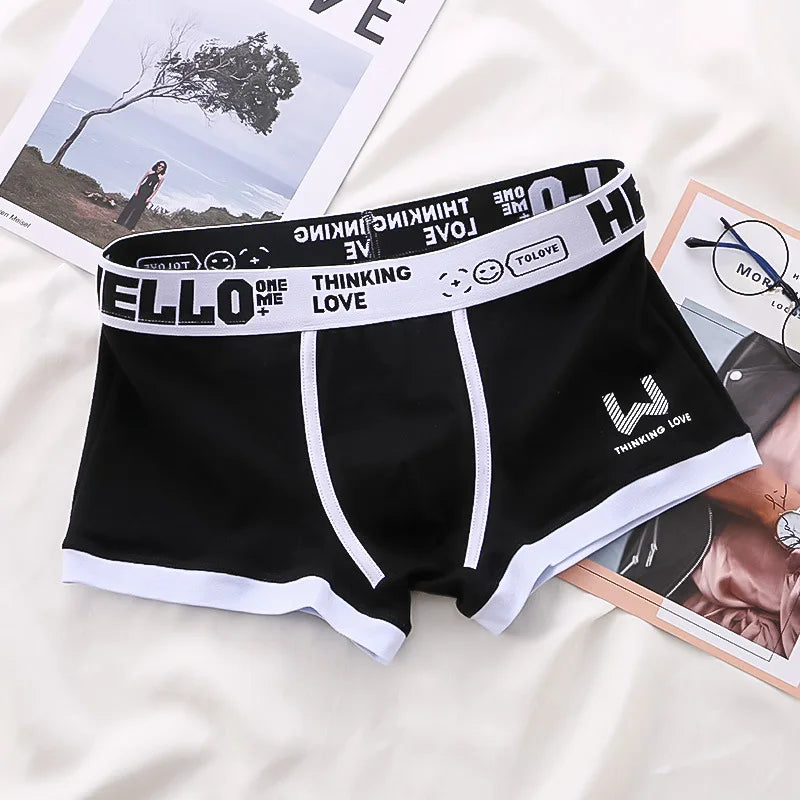 1Pcs Men Cotton Boxer Shorts Panties Underwear3 Colors L XL 2XL 3XL