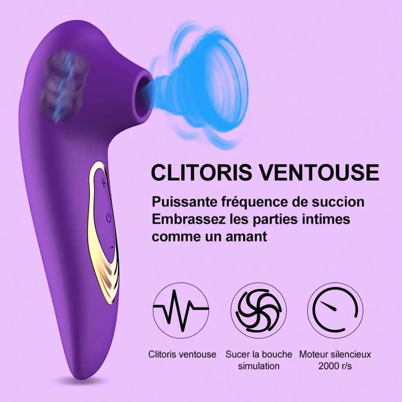 Silicone Suction Vibrators 10 Modes Nipple Sucker Sex Masturbation