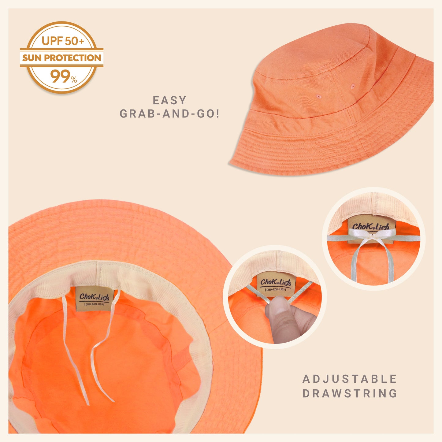 Classic Washed Cotton Bucket Hat